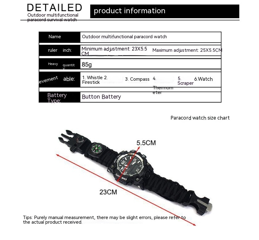 Outdoor Waterproof Multifunctional Climbing Watch