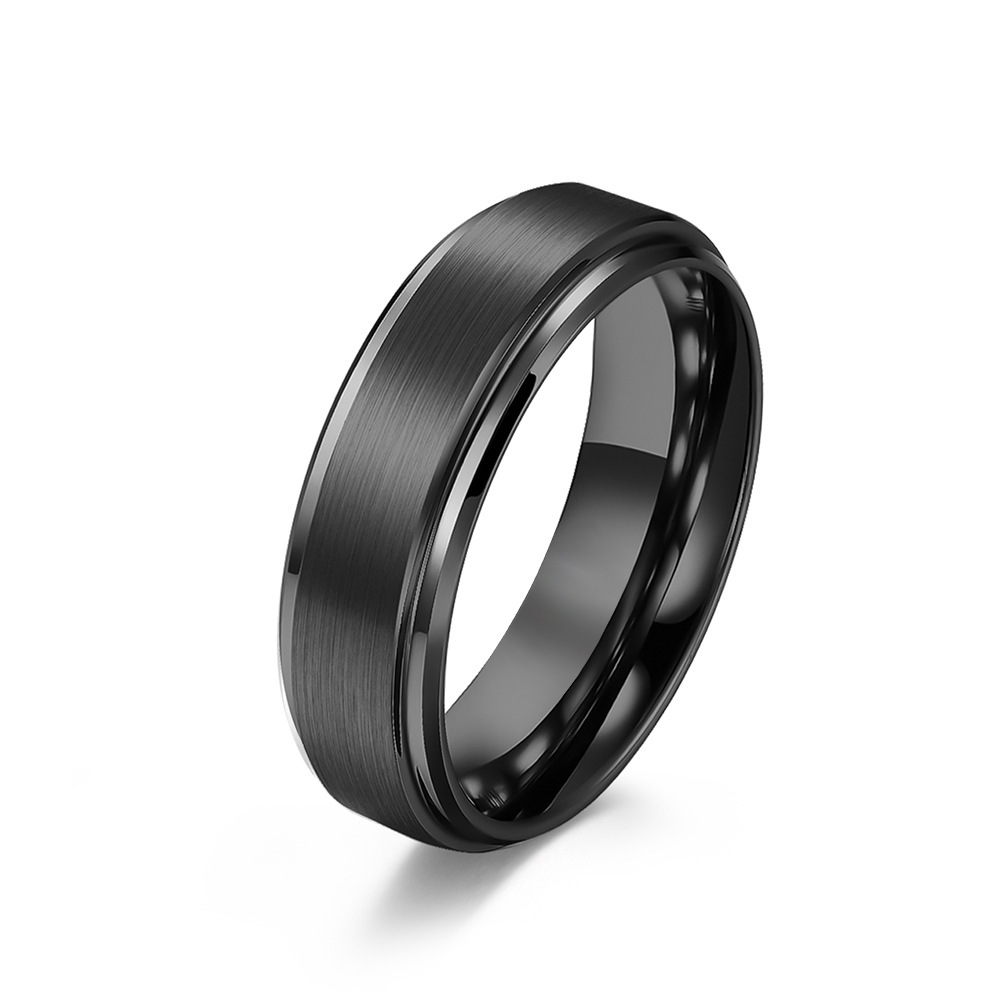 Brushed Tungsten Steel Ring - Matte Finish