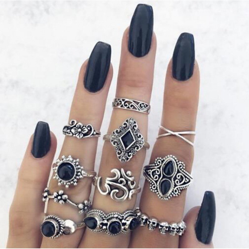 Fashion Retro Women's Flower Ring Image 6