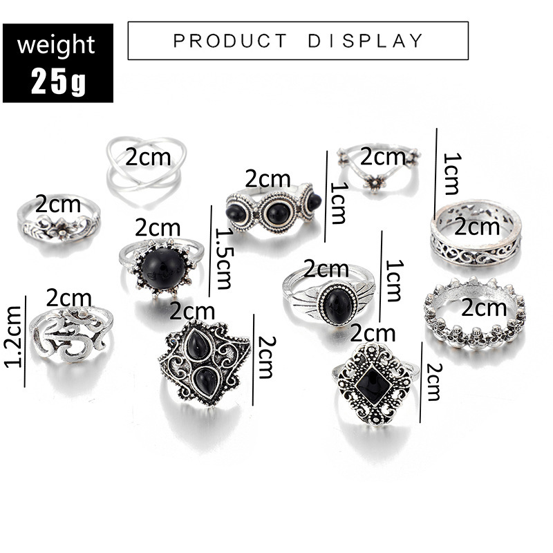 Fashion Retro Women's Flower Ring Image 1