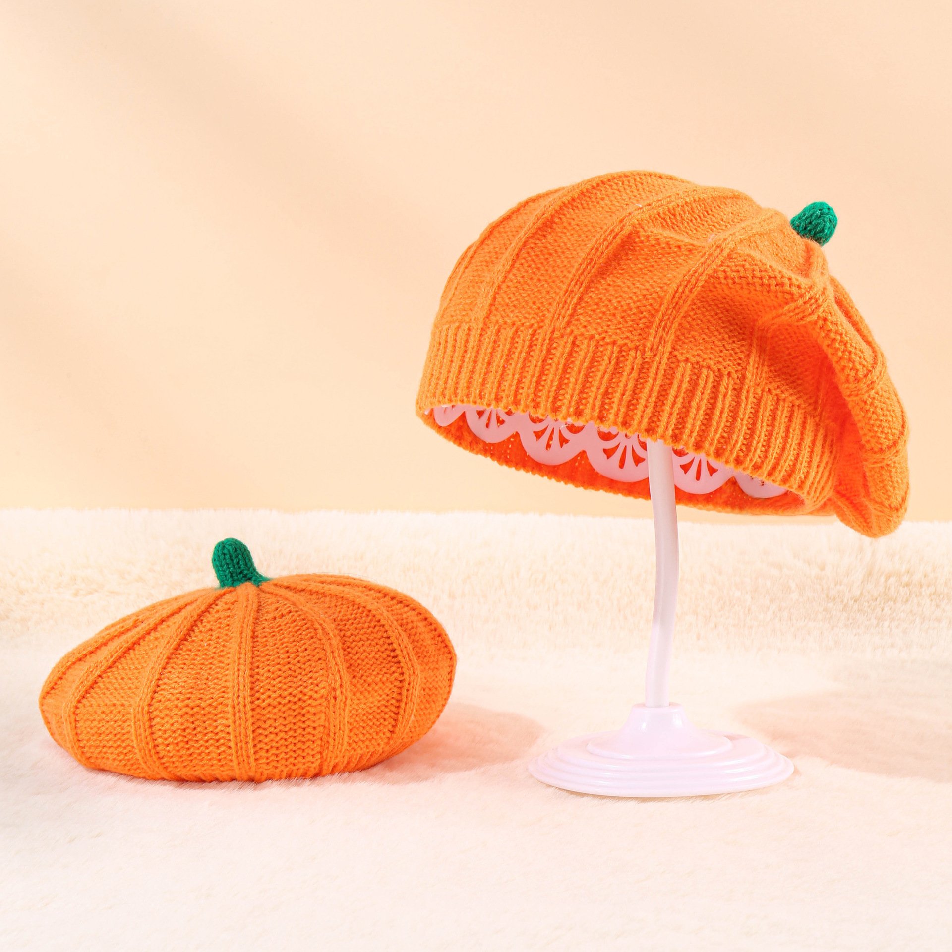 Halloween Pumpkin Hat - Close Up
