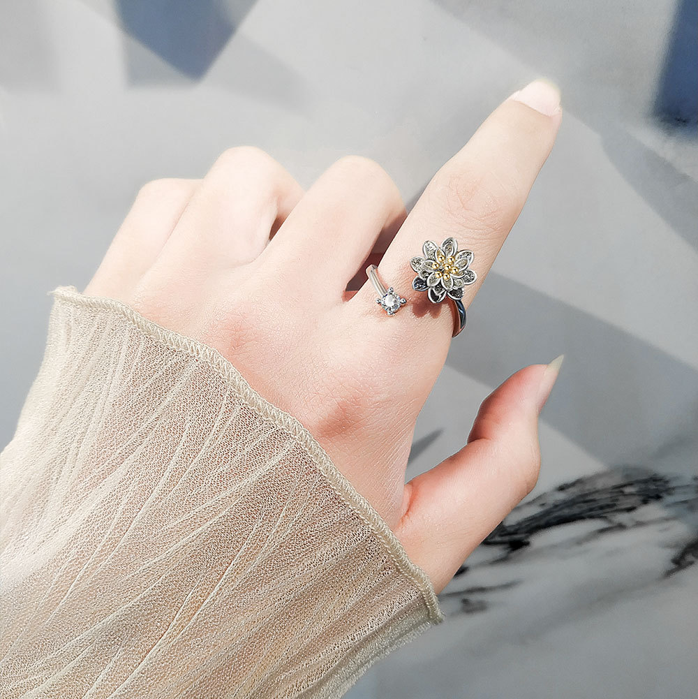 Women's Adjustable Anxiety Relief Open Ring 4