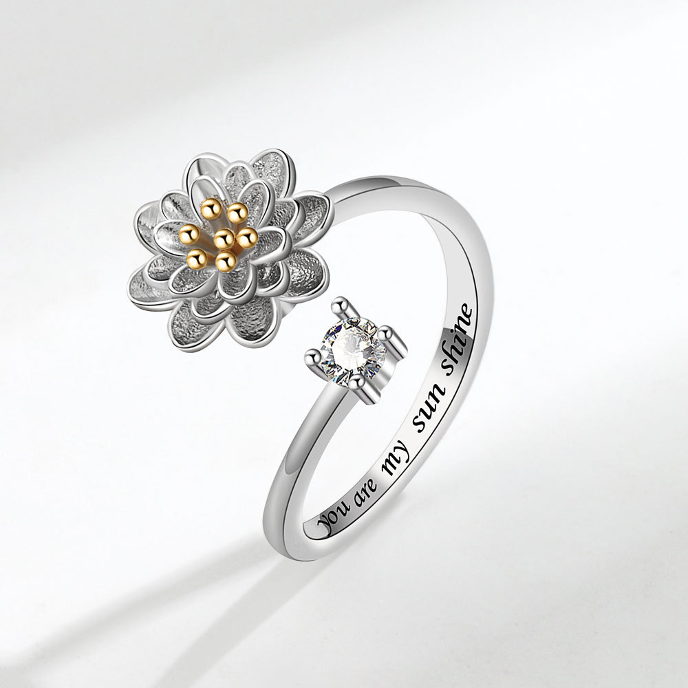 Women's Adjustable Anxiety Relief Open Ring 2