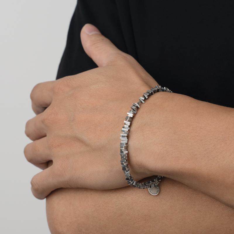 Vintage Broken Silver Bracelet Image 4