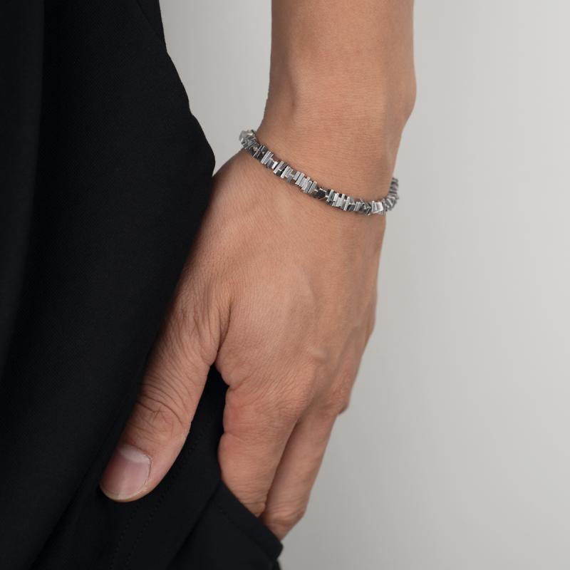 Vintage Broken Silver Bracelet Image 1