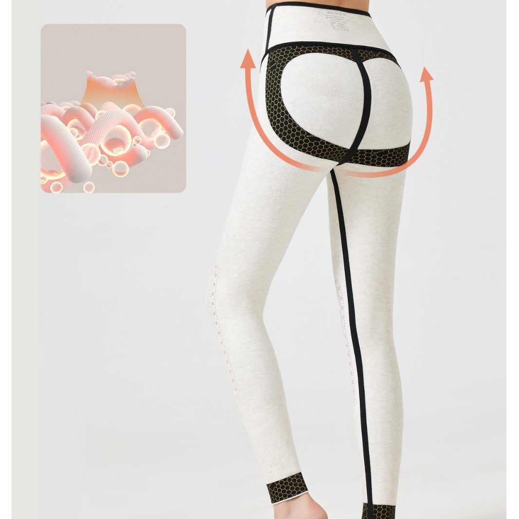 Silk Cashmere Fleece-lined Suspension Yoga Pants Image 3