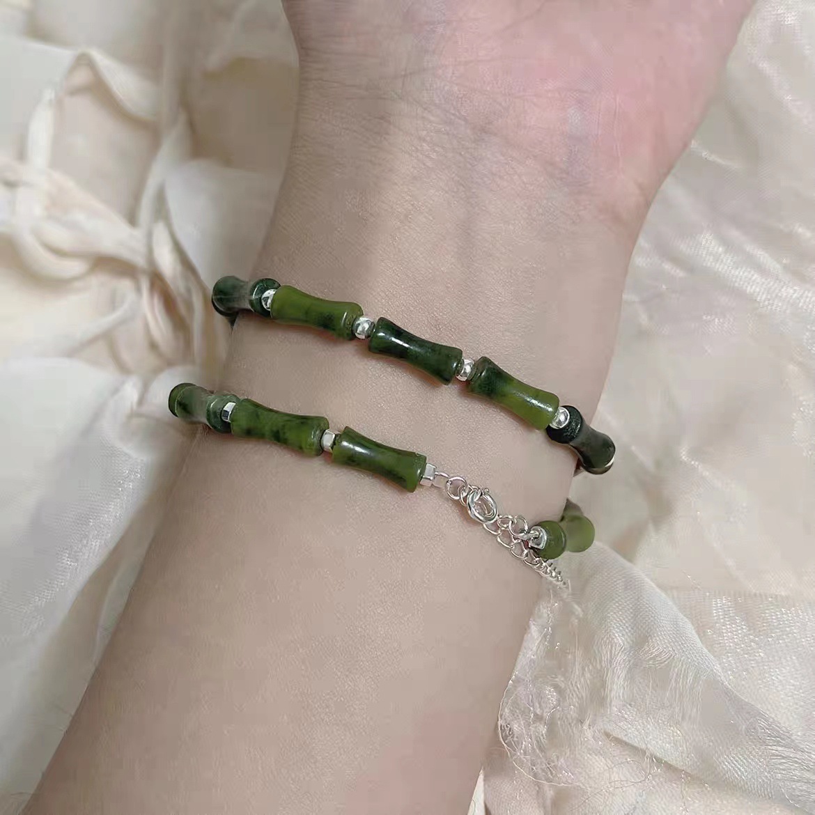 Bamboo Beaded Bracelet