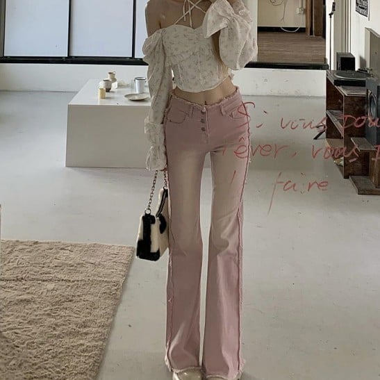 High waist slimming flared jeans for women by Flairé
