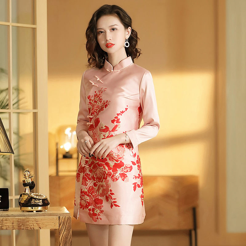 Retro Women's Cheongsam Dress Image 6