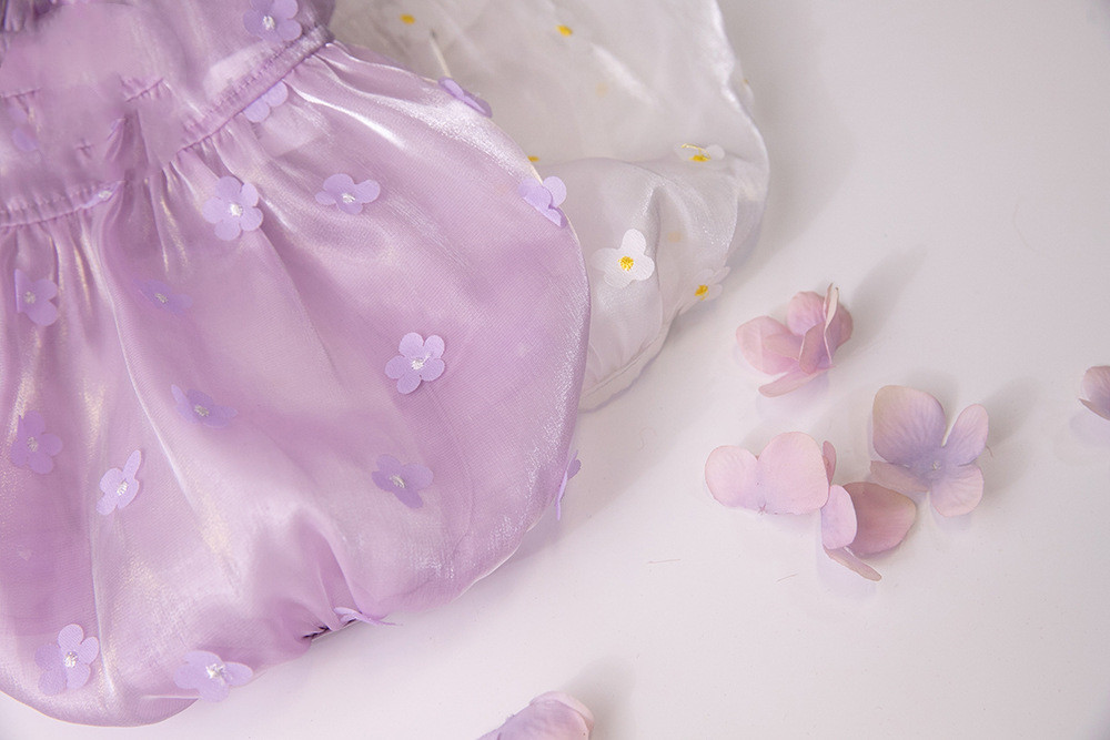 Close-up of Flower Gauze Skirt