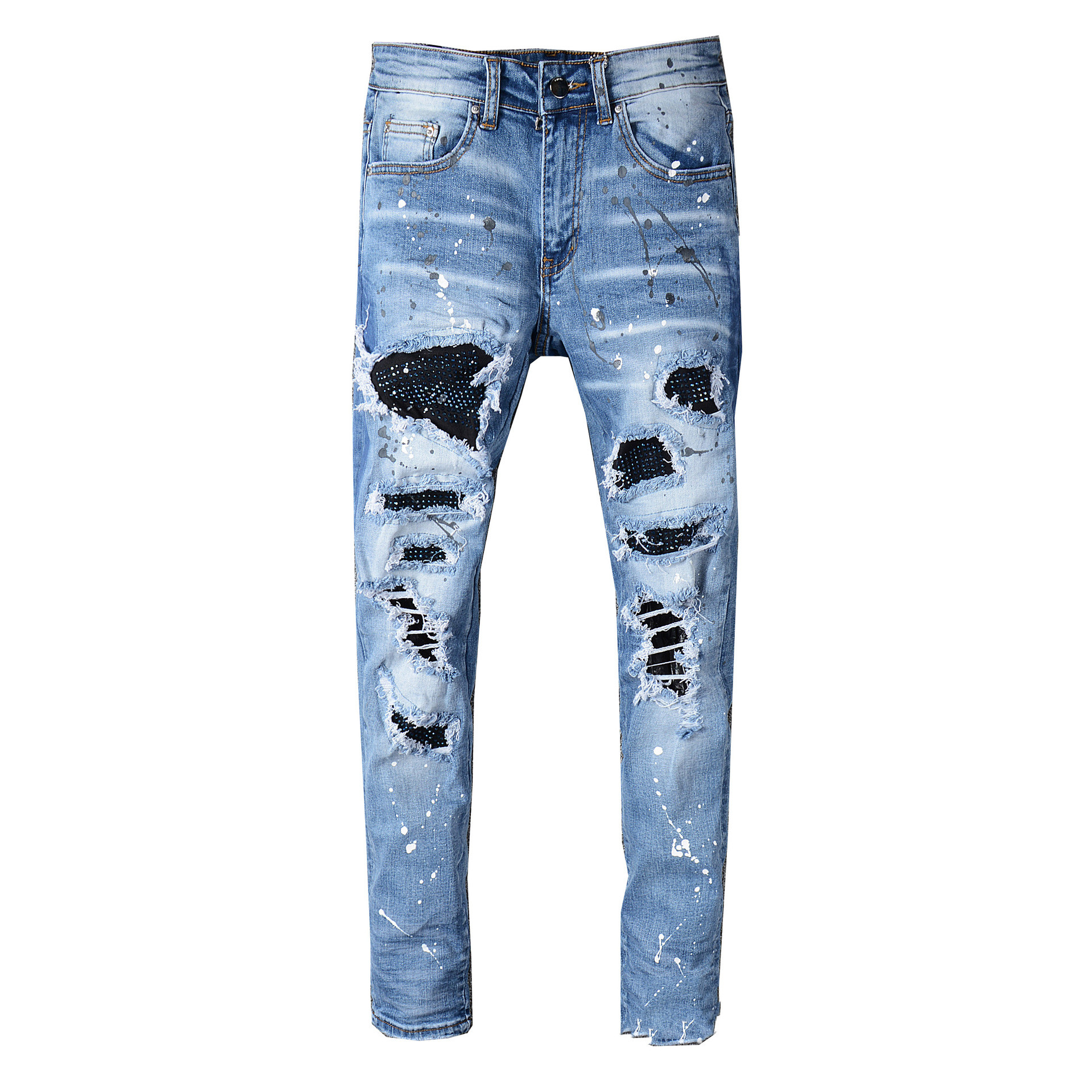 Men's Whiskered Patch Jeans Image 6