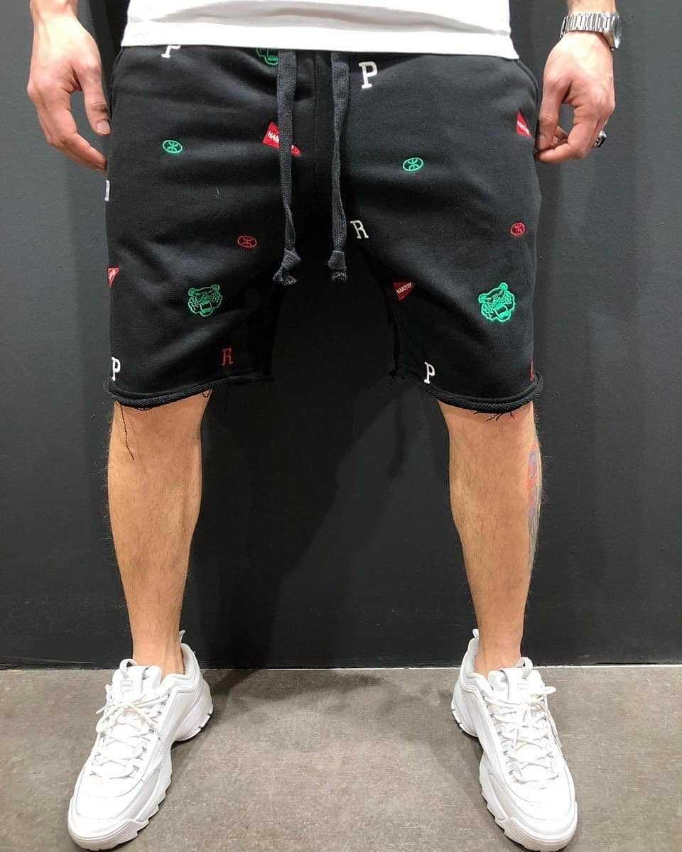 Embroidered Shorts Pants
