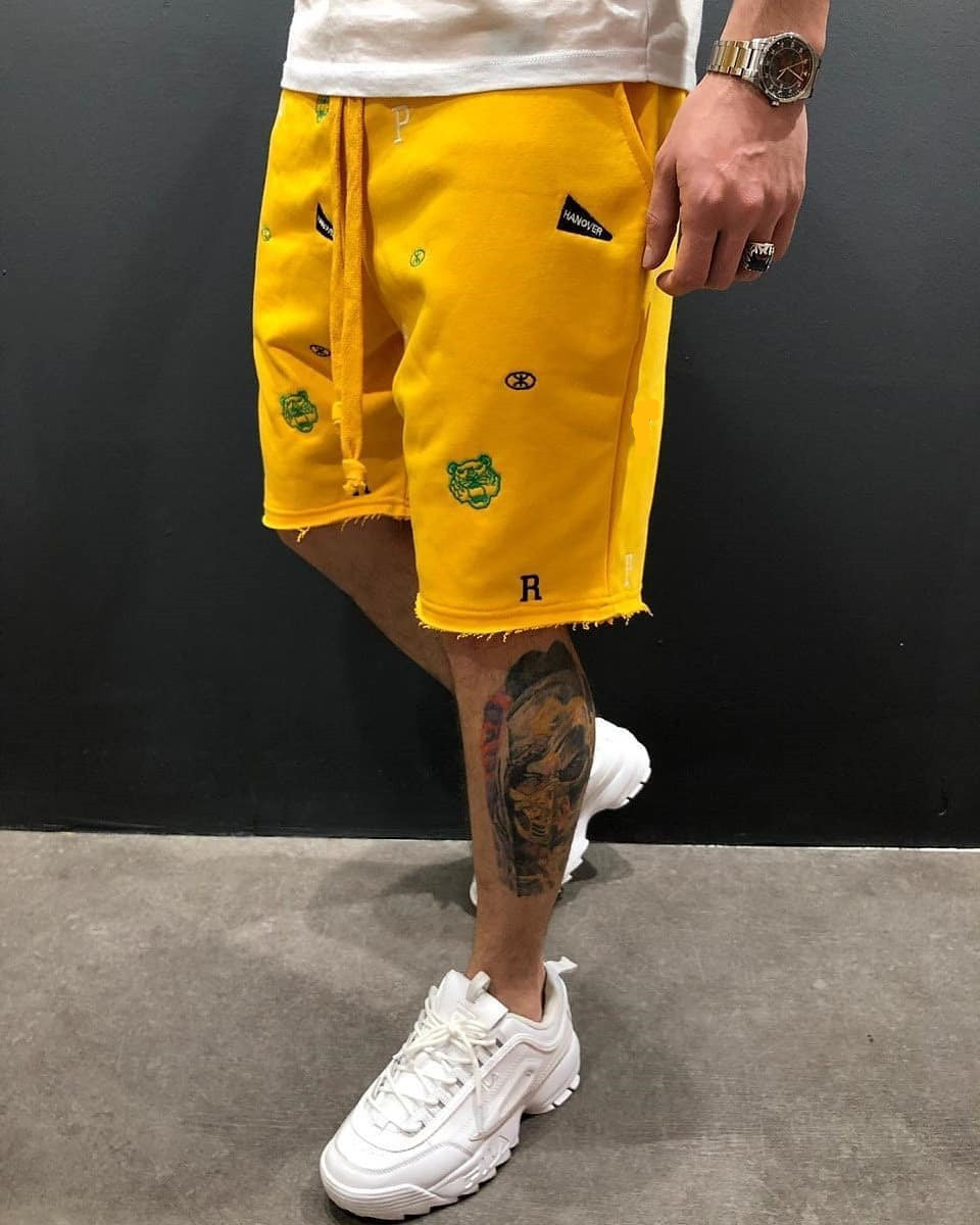 Embroidered Shorts Pants