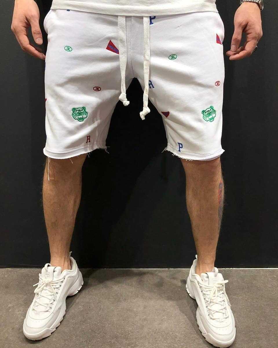 Embroidered Shorts Pants