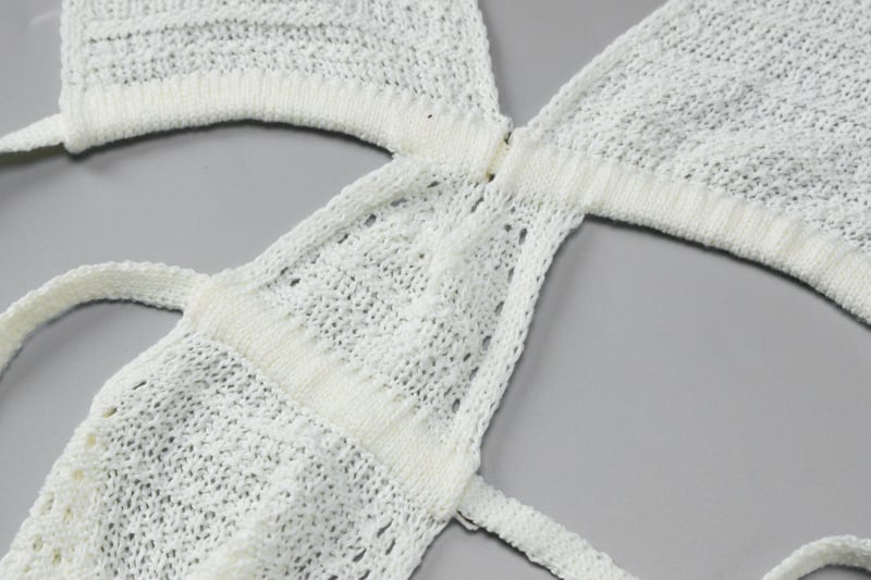 Model posing in the dress