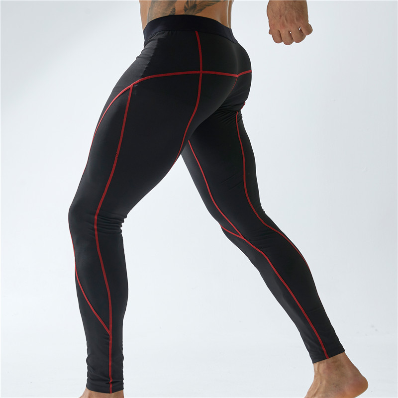 Pantalon d'entraînement pour hommes - Noir avec Vert Fluo