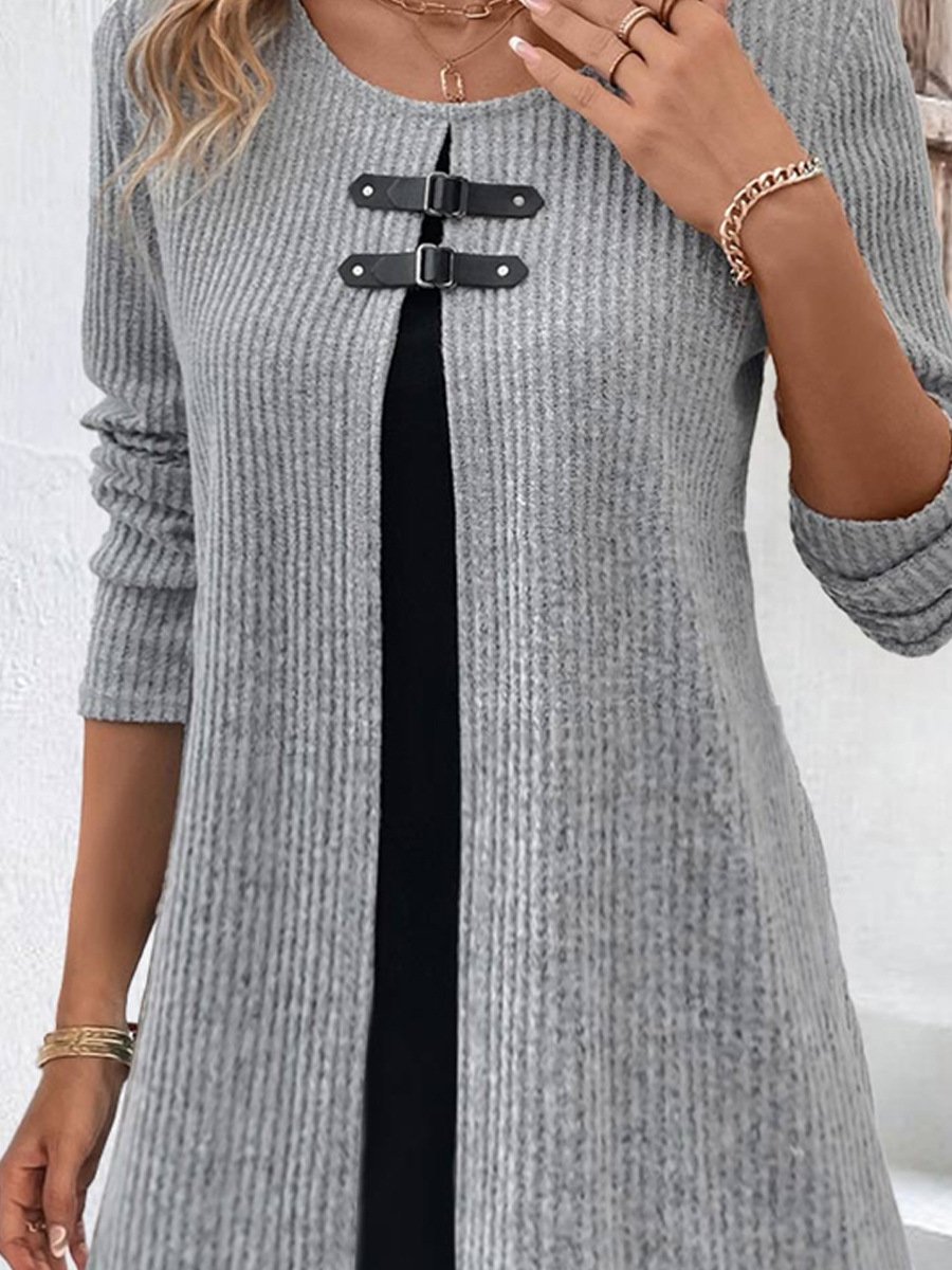 Women's Slim-fit Long Sleeve Dress