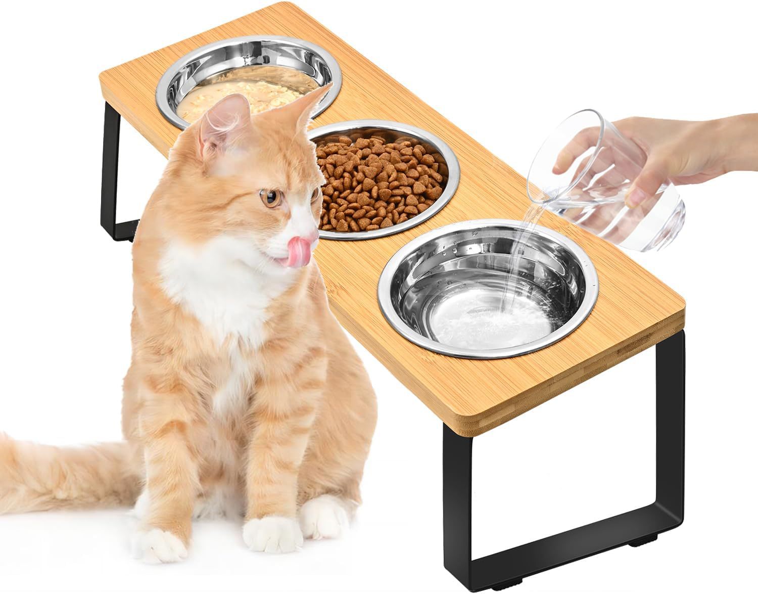 Log Pet Feeding Rack 3