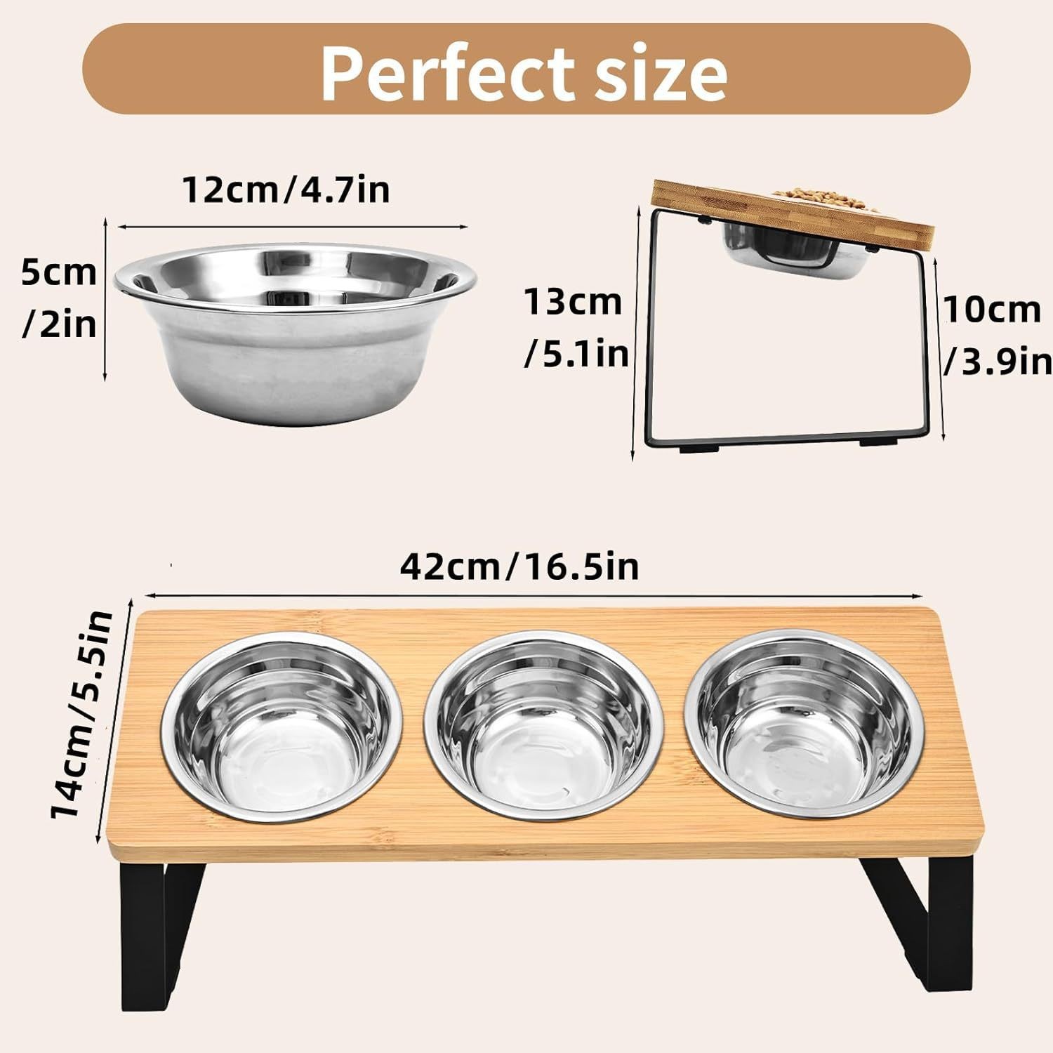 Log Pet Feeding Rack 2