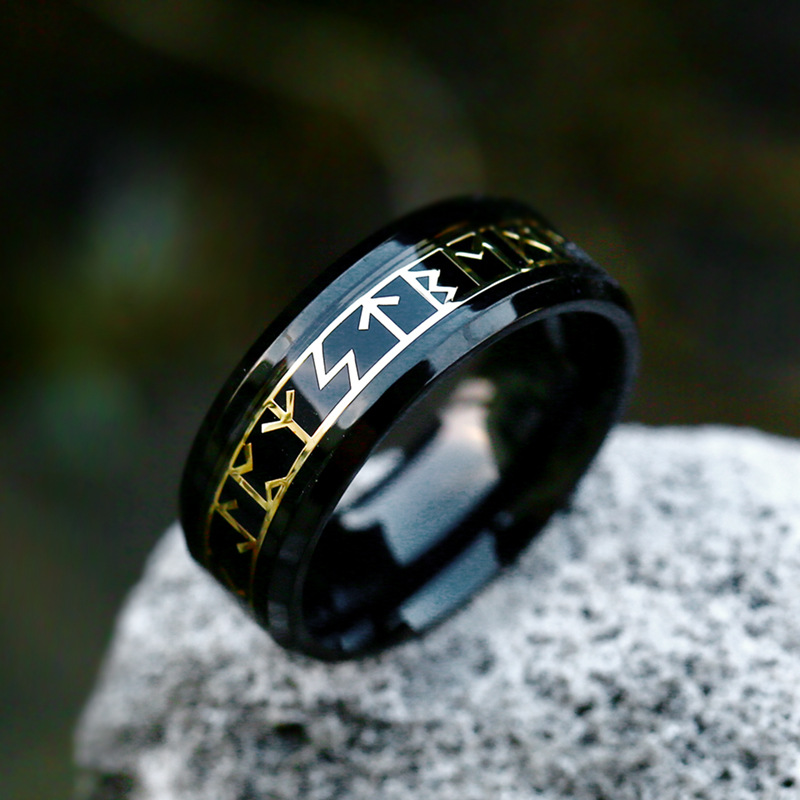 Steel Gold Sheet Ring