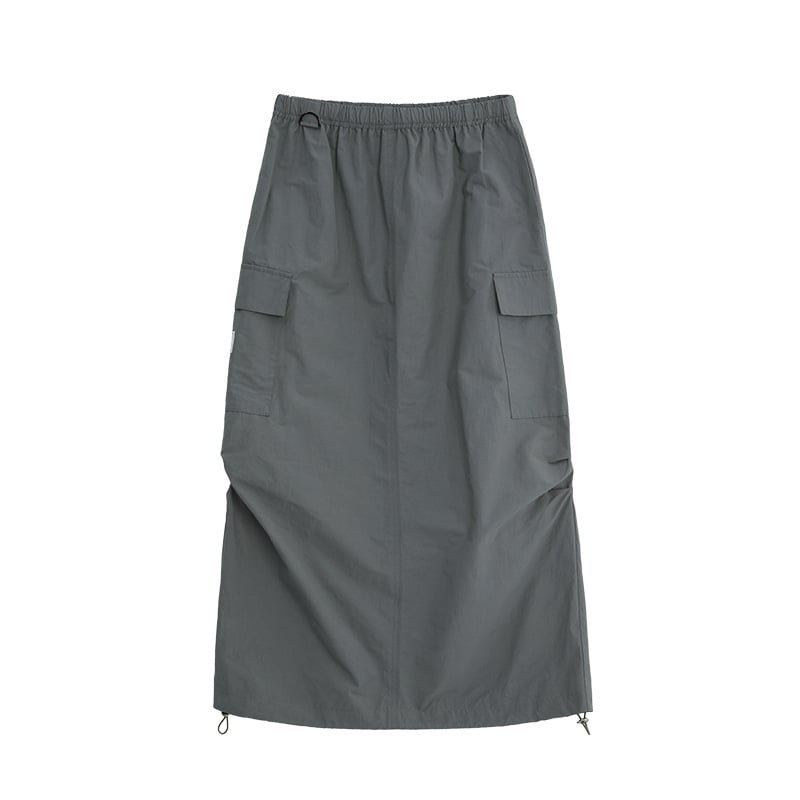 Gray Workwear Skirt