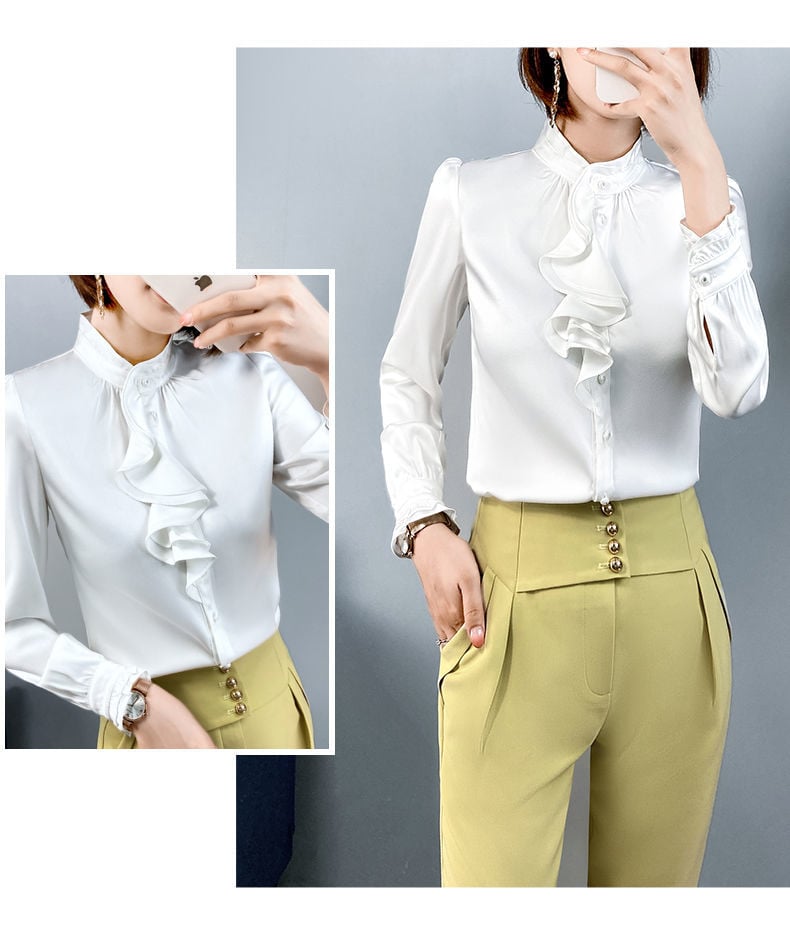 Satin Shirt Yellow