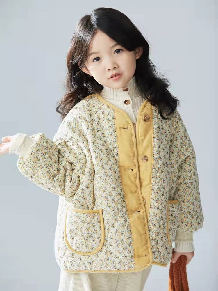 Yellow Quilted Jacket
