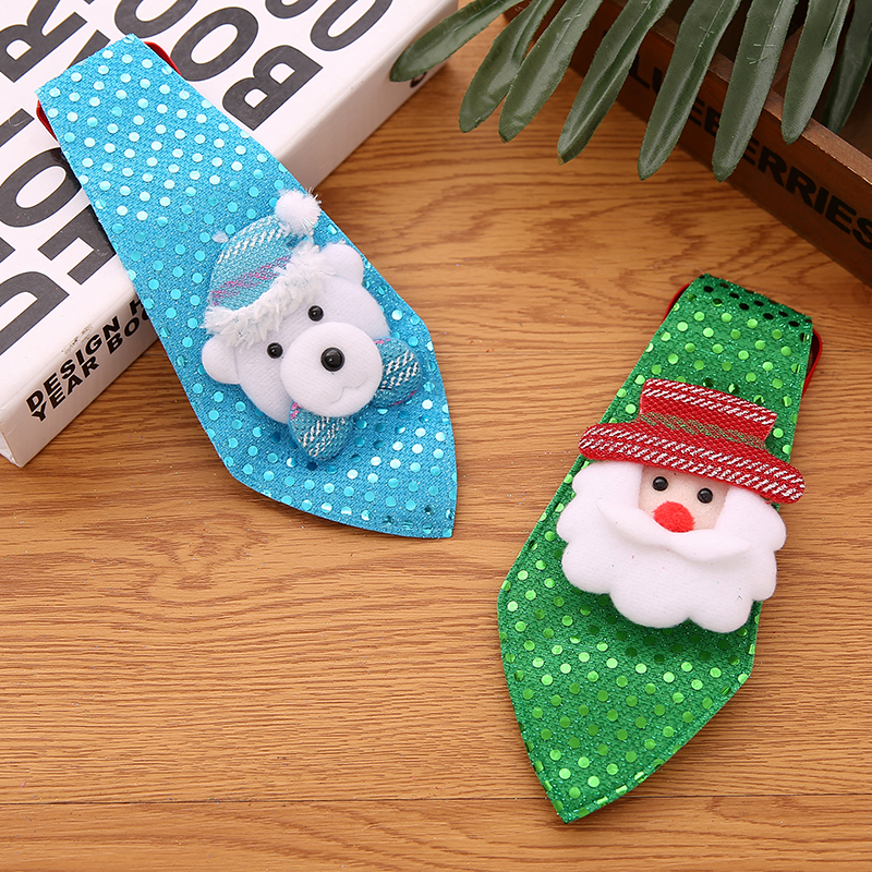 Christmas Sequins Tie Decoration 1