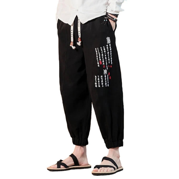 Embroidered Harem Track Pants 1