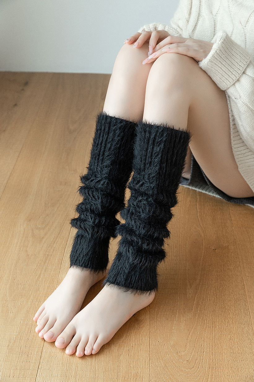 Thickened Feather Yarn Sock Fashion