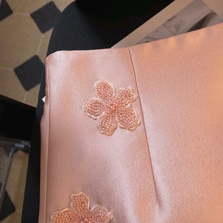 Close-up of embroidery
