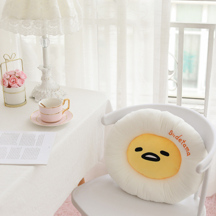 Cozy Cartoon Egg Cushion