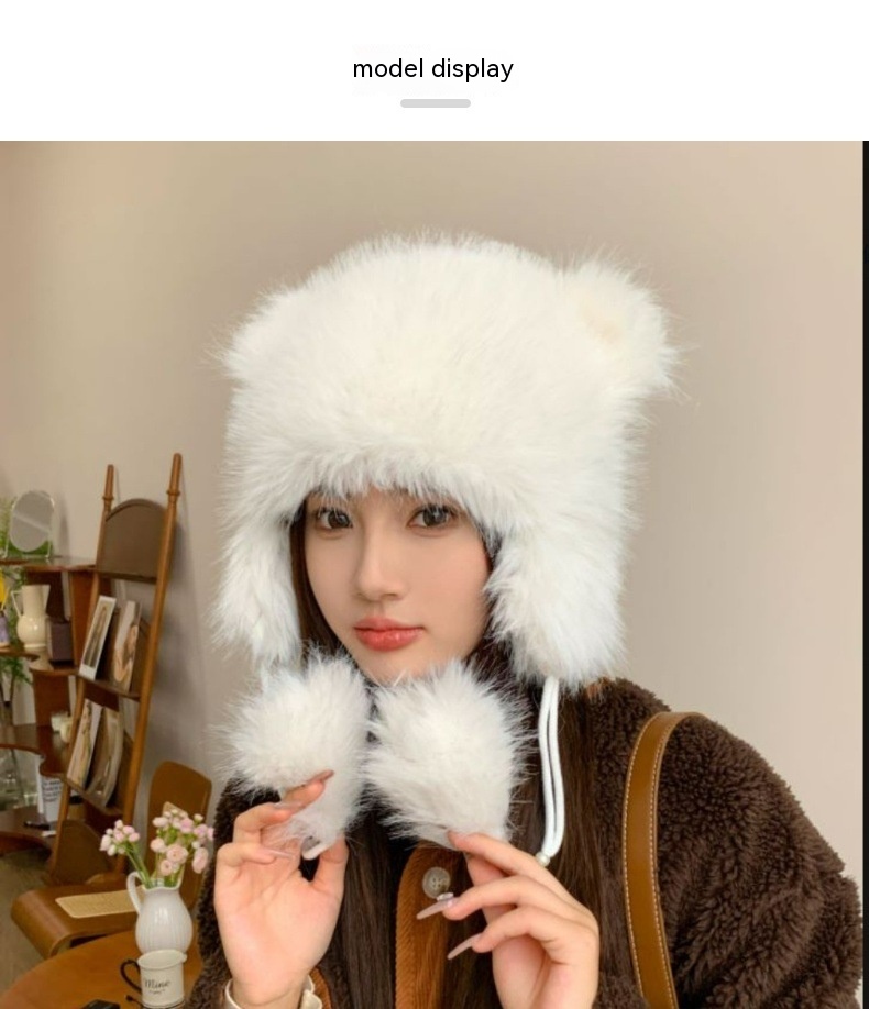 Winter Earflaps Beanie Hat 6