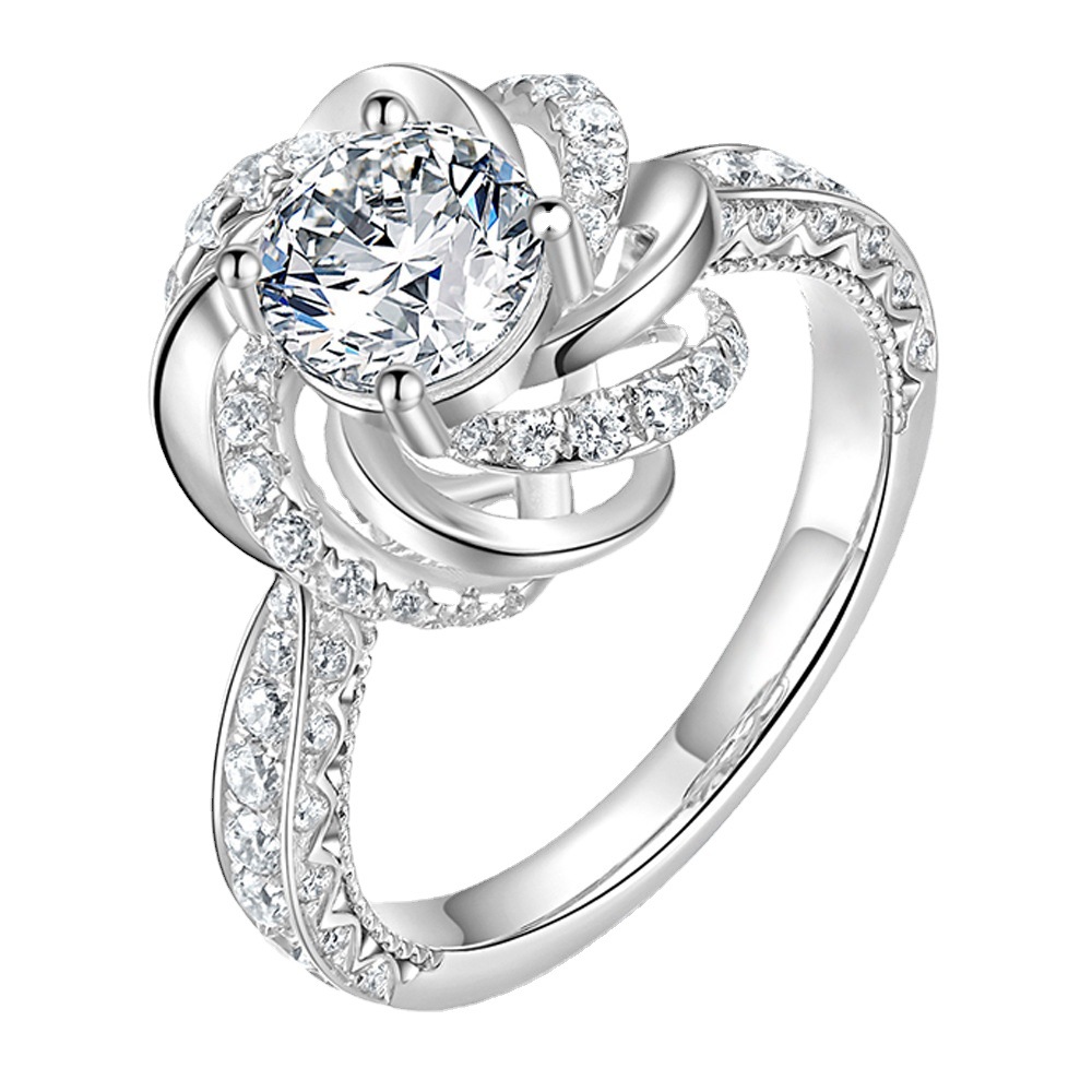 Imitation Moissanite Female Ring Image 4