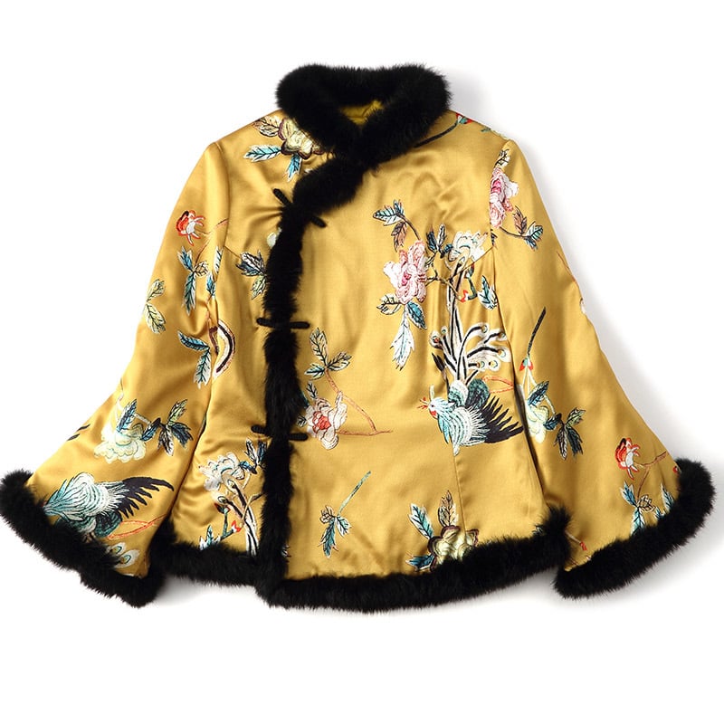 Chaqueta de mujer con cuello alto