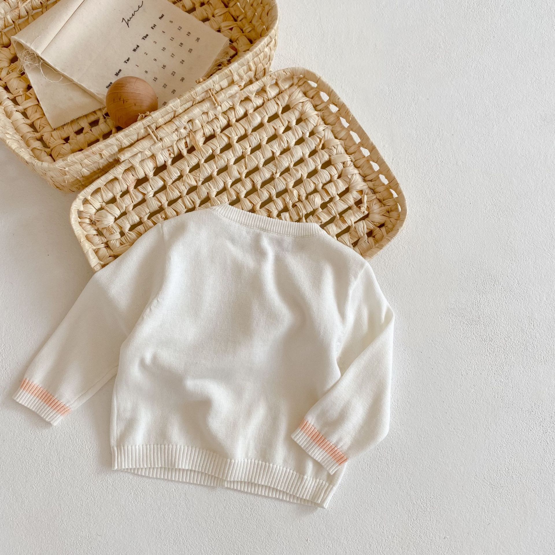 Boys' Color Contrast Hollow Cardigan Style 4
