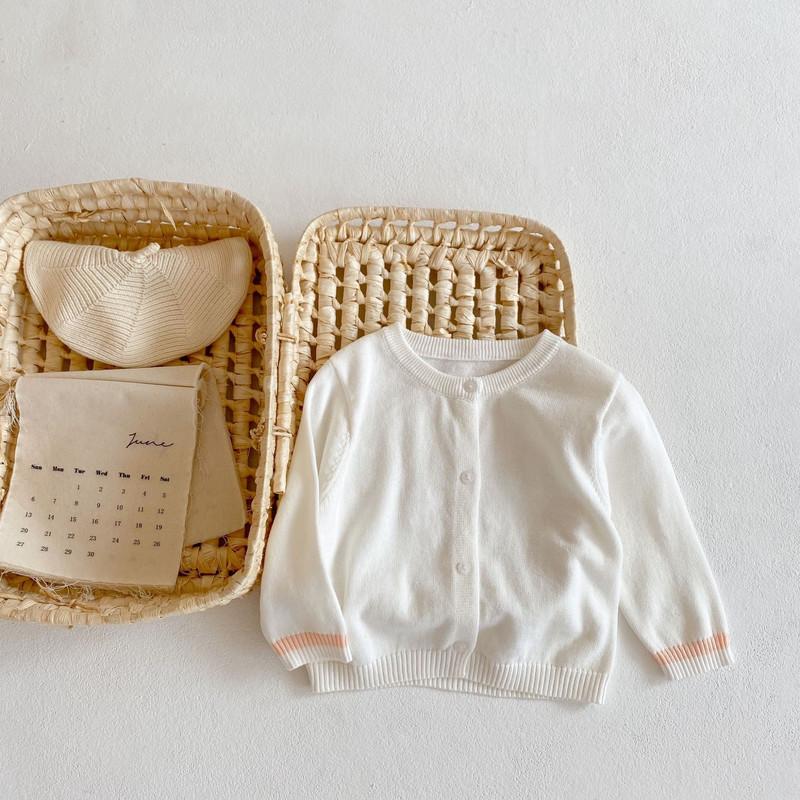 Boys' Color Contrast Hollow Cardigan Style 2