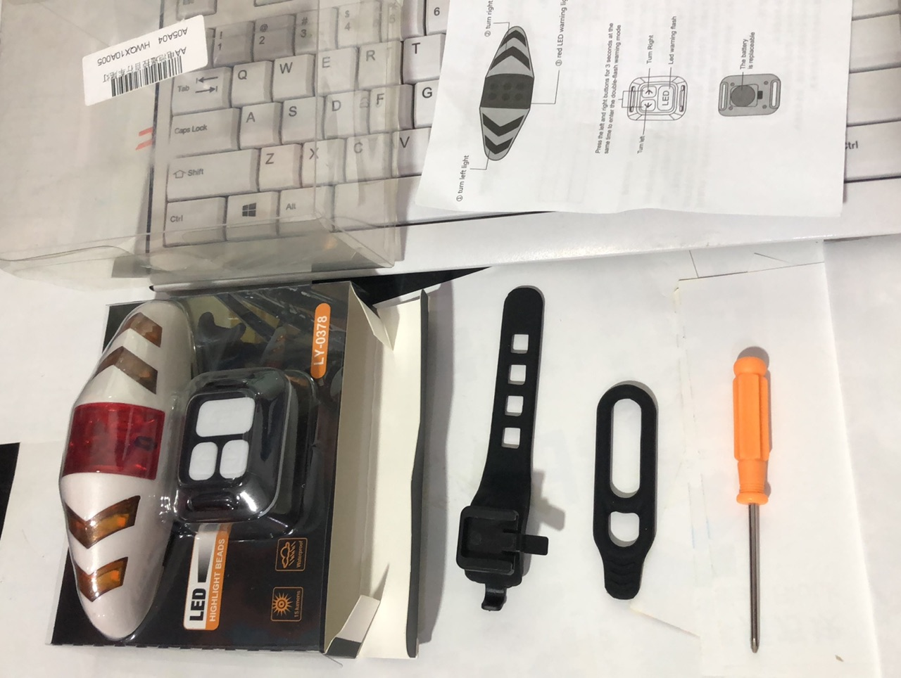 Wireless Remote Control Bicycle Taillight Setup