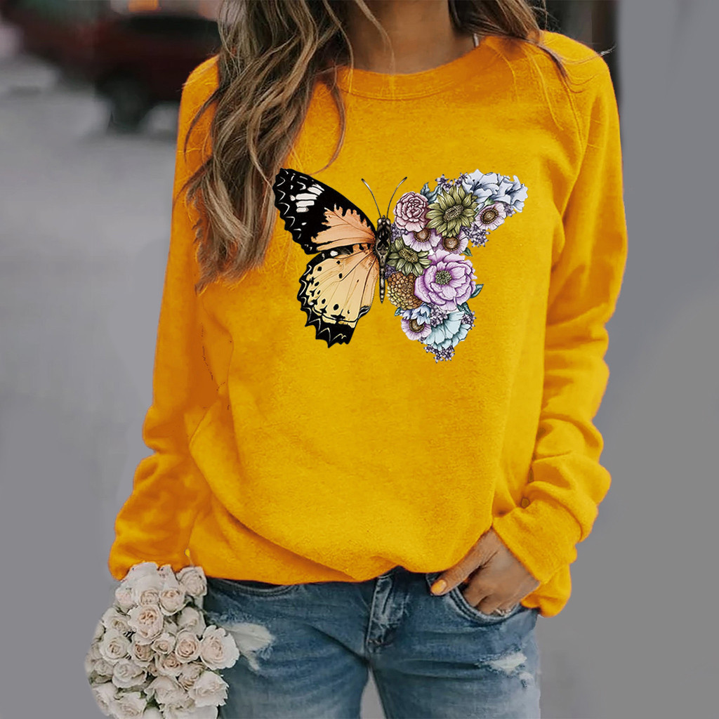 Butterfly Print Sweater