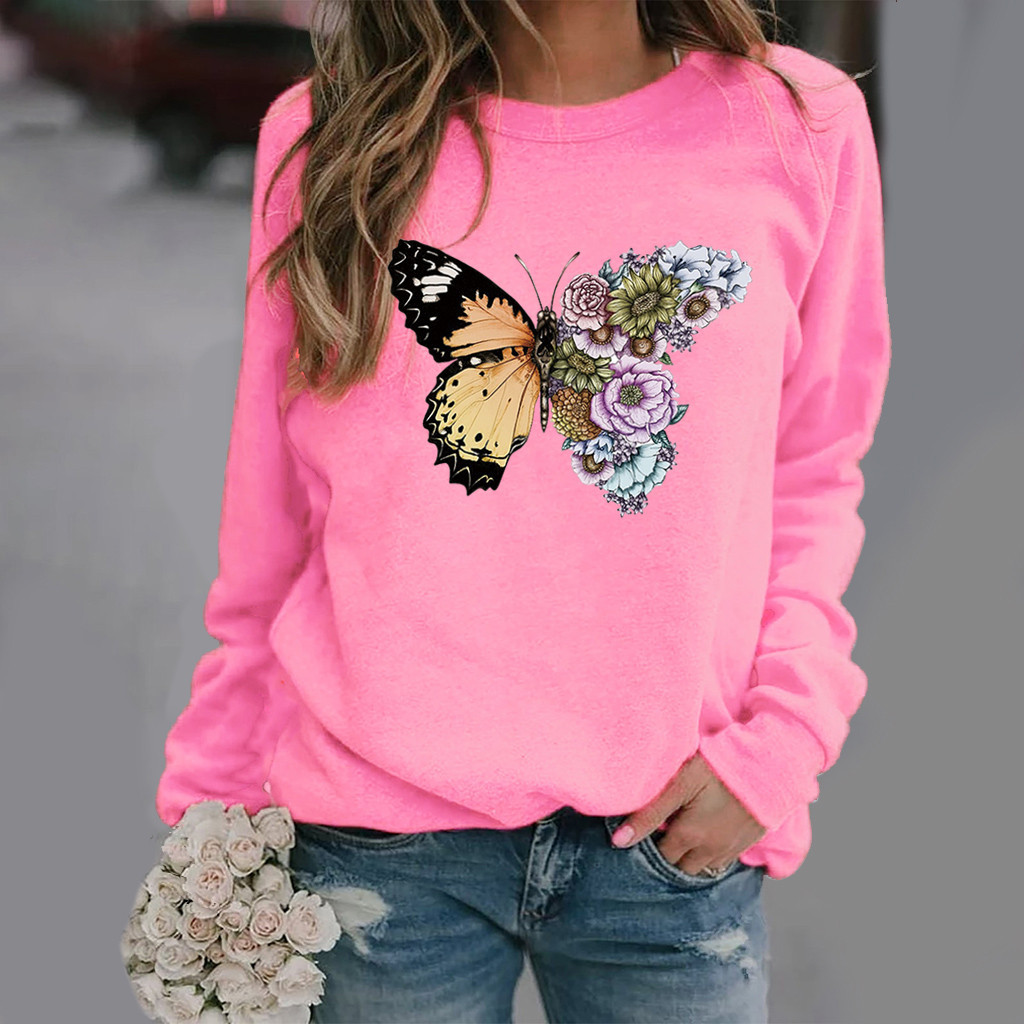 Butterfly Print Sweater