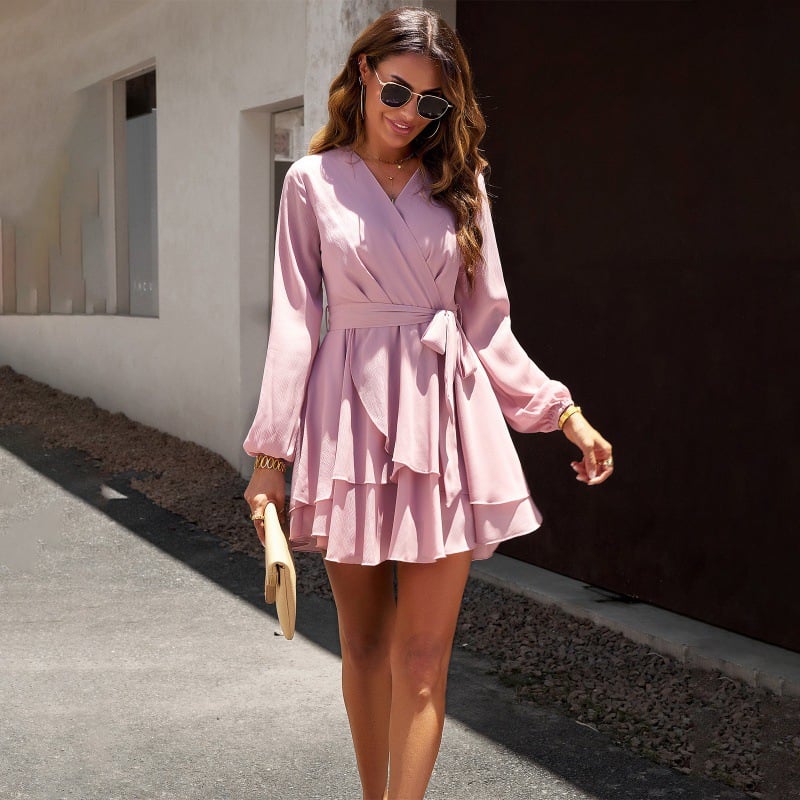 Dress in pink color