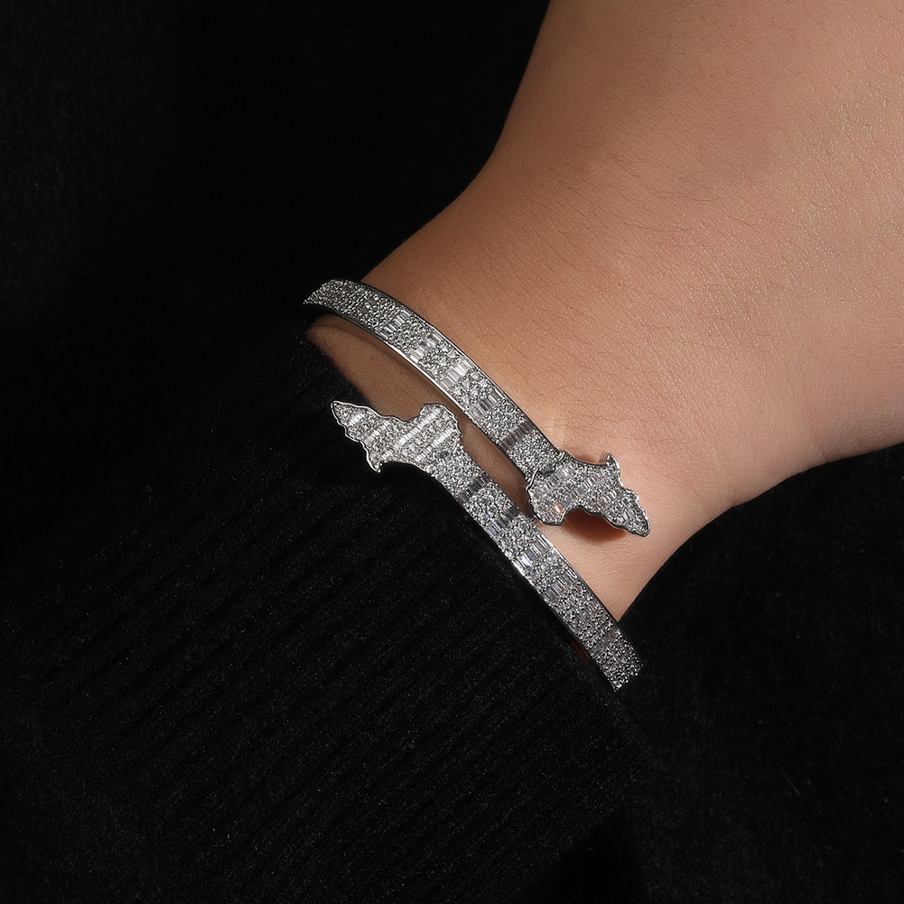 Gold Africa Map Bracelet