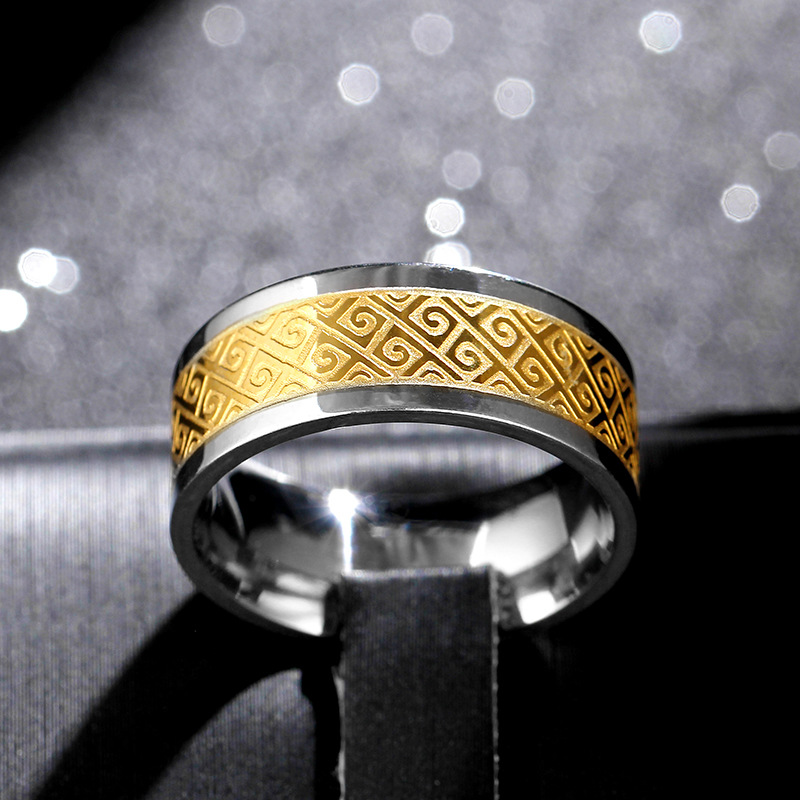 Men's Stainless Steel Xiangyun Ring Image 4