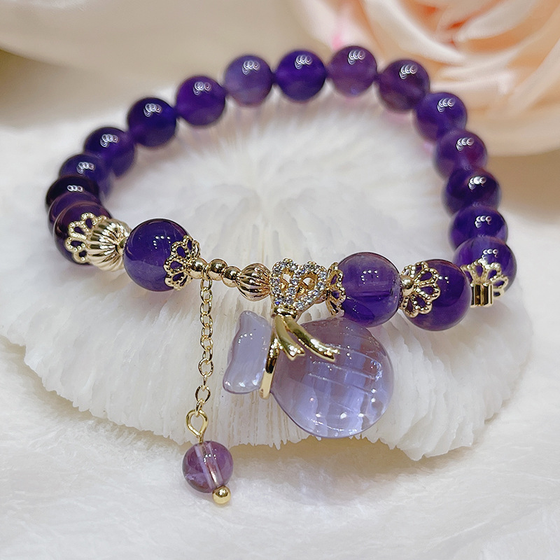 Korean Style Amethyst Retro Bracelet Image 3