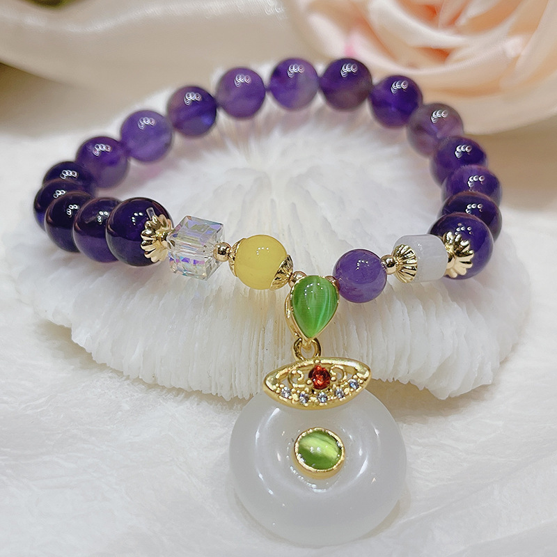 Korean Style Amethyst Retro Bracelet Image 2