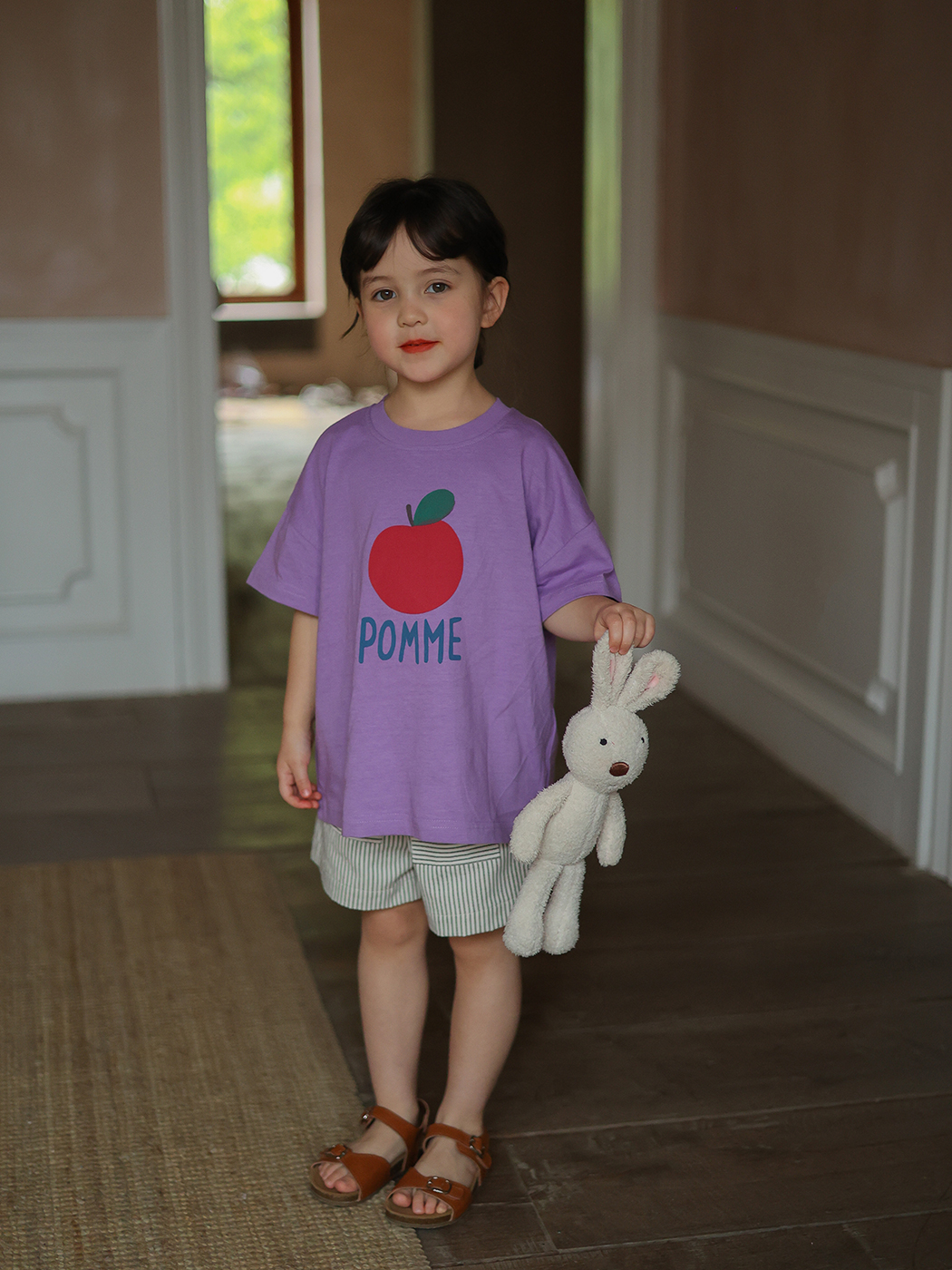 Cotton Cartoon Short Sleeved T-shirt For Children's Summer Wear