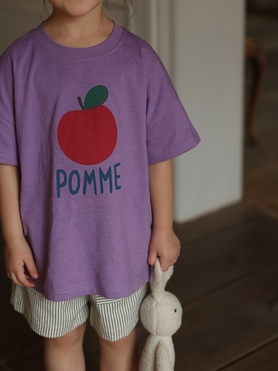 Cotton Cartoon Short Sleeved T-shirt For Children's Summer Wear