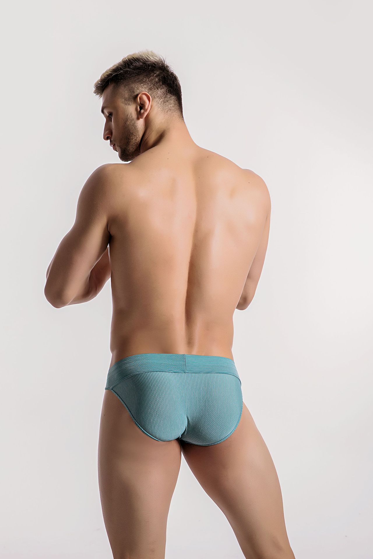 Men's Low Waist Breathable Briefs White