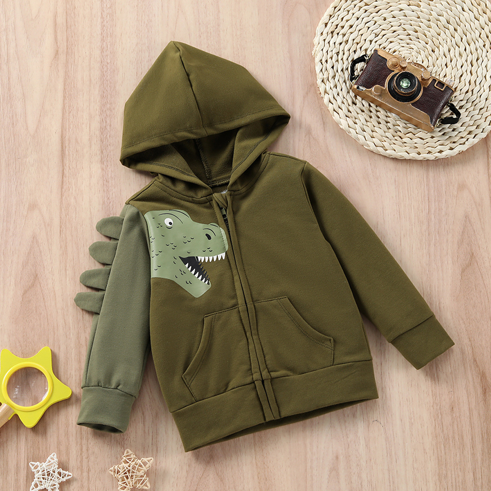 Dinosaur Sweater in Dark Green