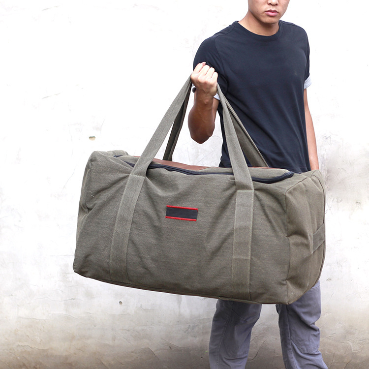 Large Capacity Canvas Hand Luggage Bag Image 1